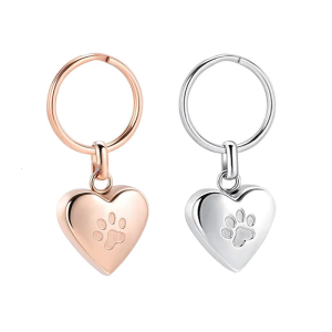 Fashionable Heart Shape Key Pendant Stainless Steel Texture Suitable for Adding Sophistication to Your Accessories