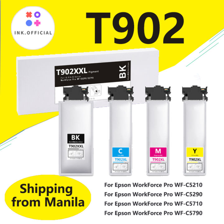 Epson T902 902 T902XL Ink Cartridge Pigment Ink For Epson WorkForce Pro ...