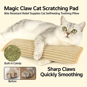 Cat Toys Catnip Pillow Toy Cat Scratcher Kitten Claw Grinder Durable Bite Resistant Cat Scratching Pads 猫薄荷抱枕 猫抓垫