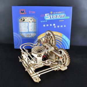 3D พัฒนาสมองไม้ปริศนาสำหรับผู้ใหญ่วัยรุ่นชุดของเล่นตัวต่อโมเดลหินอ่อนสำหรับผู้ใหญ่ปริศนาทำจากไม้ทำมือแบบ DIY พร้อมชุดอาคารรถไฟเหาะของขวัญสำหรับวัยรุ่นผู้ใหญ่