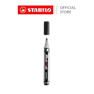 STABILO Mark4all Permanent Fine Markers - Black Blue Red Green Pink Purple -