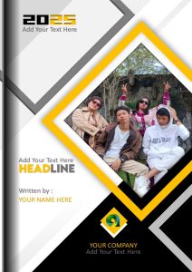 Sampul Buku Makalah Dalam Bentuk Template PPT Ukuran A4