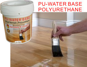1L ( CLEAR 303 GLOSS ) PU - WATER BASED WOOD VARNISH POLYURETHANE 303 GLOSS Floor Varnish Finish /