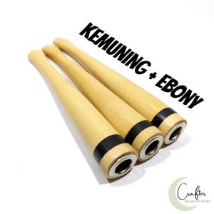 Once Pipa Kayu Bertuah Kayu Kemuning Gading  Kombinasi  Kayu Bertuah Ukuran 12 cm Murah Model Ring Spesial