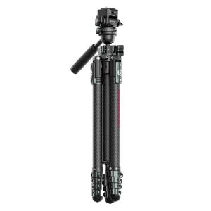 Ulanzi JJ06 GlideGo 187cm Carbon FIber Video Tripod Stand Base 360 ° Ballhead for DSLR Camera