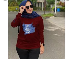 Atasan Muslimah & Baju Muslimah Terlaris: Kaos Wanita Trendy & Sweater Wanita Kekinian