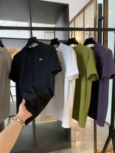 男士短袖T恤轻量轻薄防水透气潮牌休闲运动百搭体恤衫青少年上衣