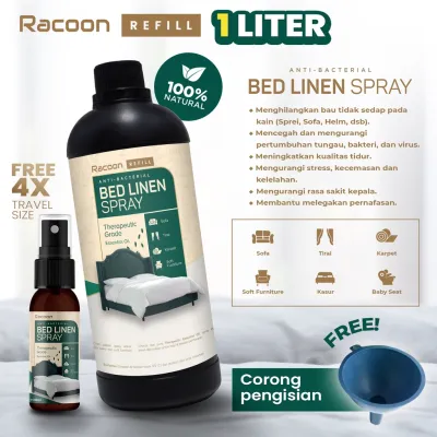 Racoon Bed Linen Spray REFILL 1 LITER Anti Virus & Bakteri