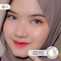 Softlens MACARON 14.5 MM SUGAR GREY MINUS -0.50 S.D -6.00 by CTK. 