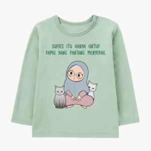 Kaos Anak Perempuan Lengan Panjang Edukasi Series Anak 1 - 14 Tahun