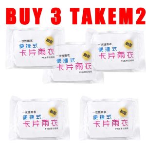 [BUY 10 TAKE 10] Disposable Card Raincoat Portable Raincoat Whole Body Rain Cover Thickened