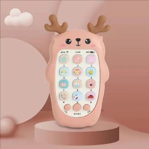 AODUOYAYA Baby Phone Toy with Teether Kids Music Light Early Education Machine Children Gift Cartoon Teether