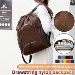 Mens Shoulder Bag Sports Drawstring Organizer Travel Bag