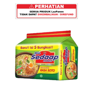 [TIDAK DIJUAL] LazPanen Only - Mie Instan Soto isi 5 Bag