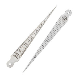 1-15mm Stainless Steel Gap Measuring Tool Taper Gauge Wedge Feeler Gauges for Clearance Measurement