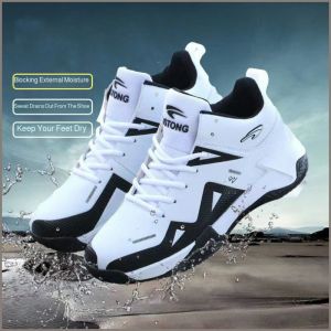 Leather Shoes Keep Your Feet Dry Leather High-top Shoes Non-slip Increased Stability Unique Shoelaces