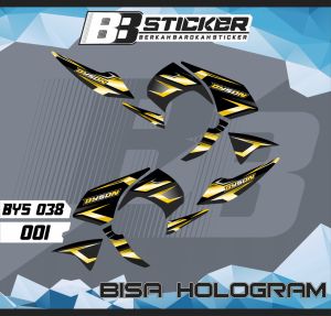 Sticker Stripping Variasi Yamaha Byson BISA HOLOGRAM Striping Motor Byson Bys 38