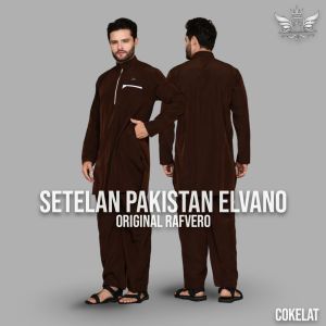 Terbaru Setelan Koko Kurta Pria Lengan Panjang + Celana + Peci + Tasbih