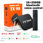 EXPOSE Android TV box 4K UHD 2.4G/5G Dual WiFi 6 16+256GB TV box Google chromecast Supports 360° Bluetooth Remote Voice Control