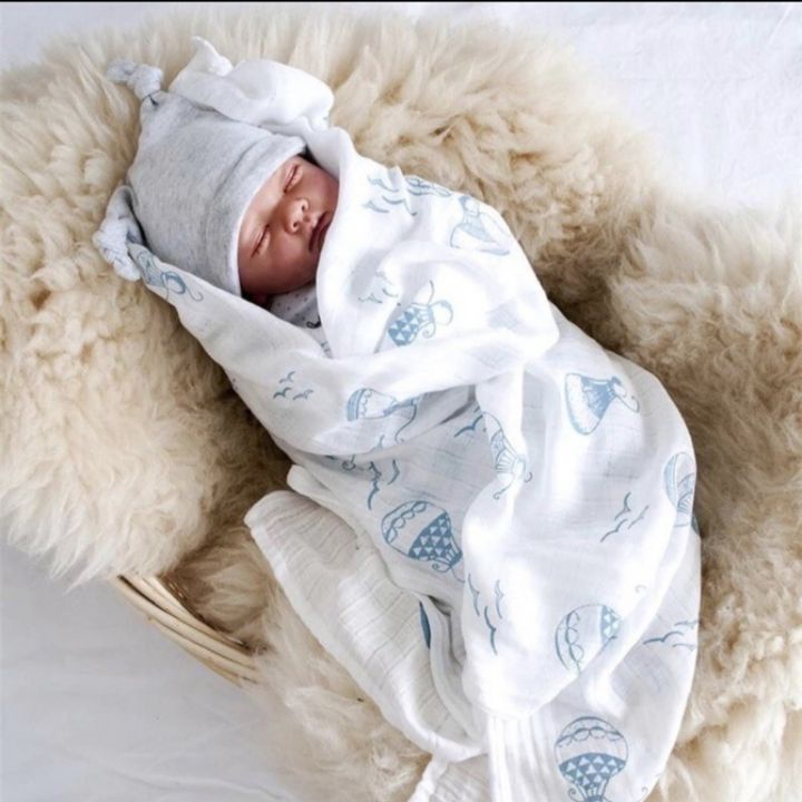Muslin Baby Blanket Swaddle Wrap for Newborn Baby Swadle100% COTTON Double  Layer newborn swaddle Lazada PH
