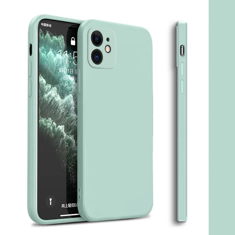 Iphone 11 Case Teal Aqua Blue Liquid Silicone IPhone 11-12-12 Pro