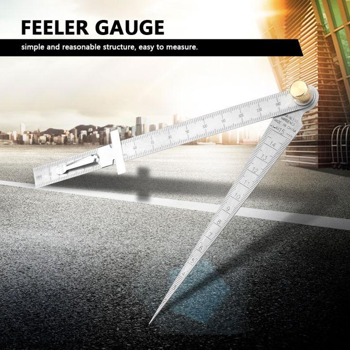 Inner Diameter Measuing Ruler Feeler Gauge Stainless Steel Welding Taper Ruler Hole Inspection Tool ...