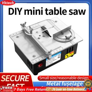 【Ready】【Vktech】มินิสก์ท็อปเลื่อยไฟฟ้าขนาดเล็กสก์ท็อปเลื่อยไฟฟ้าบ้าน DIY PCB รุ่นตัดงานไม้