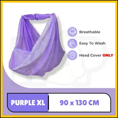 Baby Cradle Net XL Size With Head Cover 90cm x 130cm Kain Buaian Baby swing Cradle Buaian Bayi Kain Buai Baby Sarong