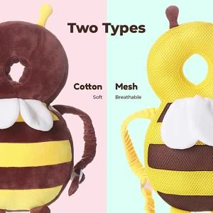 ready stockRealeos Baby Head Protection Bee Elephant Neck Pillow Toddler Pad Cushion Safety Learn Walk Fall Walking Head Pillow