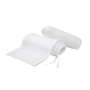 1 Set Breathable Mesh Baby Bed Bumper 360 Degree Protections Solid Color Crib Fence Pad for Infants Fit Any Crib Size