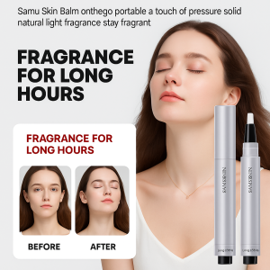 Balm Pen Compact and Portable Non-volatile Balm Pencil Easy to Take Press Model Makeup Woody Tone