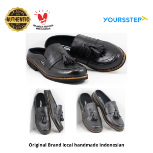 Sepatu Loafer Pria Yoursstep Bustong Loafers Bahan Semi Kulit Premium Formal