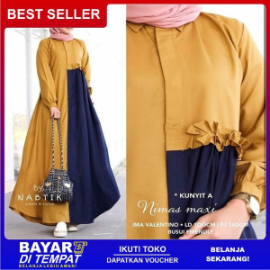 Gamis Wanita Kekinian Remaja Dewasa Terbaru