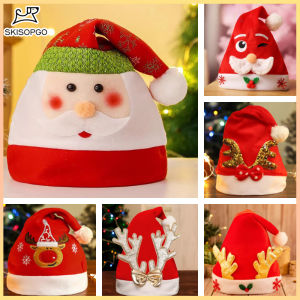 Christmas Hat with Deer Antlers for Children and Adults Modeling Party Decoration and Dress-up Hat