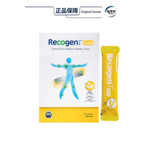 Recogen Gold (30’s) PREMIUM JOINT FORMULA/ Collagen Peptides 30 sachets/ Calcium Collagen Powder 30 sachets-100% authentic