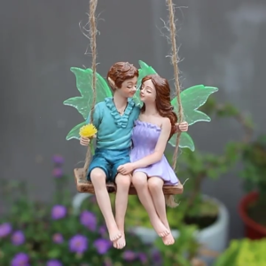 Night Light Wing Swing Elf Valentines Day Gift Outdoor Garden Decoration Pendant Fluorescent Effect Handmade