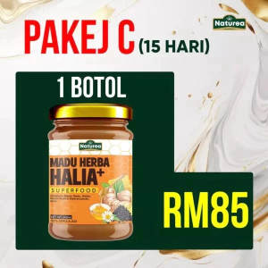 ORIGINAL HQ | MADU HERBA HALIA+ MADU ASLI DENGAN HABBATUSSAUDA & HERBA TERPILIH | NATUREA