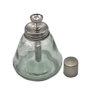 Glass Push Down Pump Dispenser Clear 180ml Liquid Pump Dispenser Bottle Storage Thicken Nail Polish Remover Bottle Makeup Remover