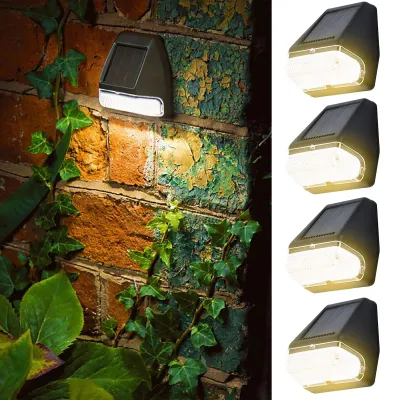1Pcs Solar Wall Light Outdoor LED Solar Fence Light Solar Deck Light IP65 Waterproof Step Light for Patio