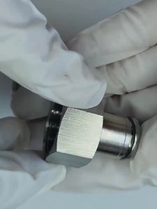 Hanson8 10PCS PCF 304 Stainless Steel Pneumatic Quick Connector with Internal Thread for Machinery Use 9Q4T2
