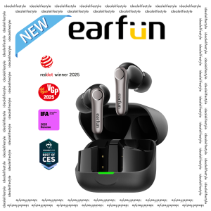 EarFun Air Pro 4+ Hi-Res ANC Earbuds | Dual-Driver LDAC aptX Lossless | 50dB ANC | 54H Playtime | Fast & Wireless Charging