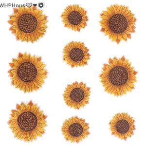 WP💓💛💖 5Pcs Sunflower Sew on Iron on Embroidered Patch Diy Craft Clothes Applique