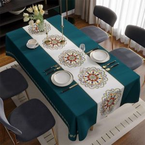 HMHL-Picnic Cloth/Tablecloth Oil Proof Waterproof Antifouling Cover Outdoor Dining Table Cloths 4/6/8 Seaters