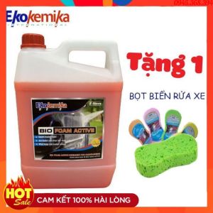 Bọt rửa xe ô tô xe máy siêu bóng tạo bọt tốt an toàn không gây kích ứng da ️🏆 Ekokemika FOAM ACTIVE🌳 [ Nhập khẩu từ Châu Âu ] Can 5 Lít Tặng găng tay rửa xe cao cấp