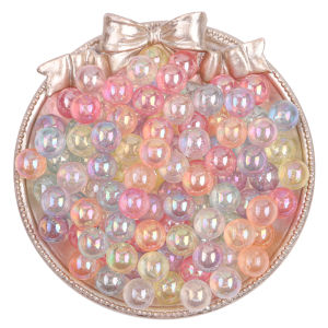 30กรัม/ล็อตไม่มีรูอะคริลิค AB สีสันลูกปัดทรงกลม4/8/10มม. ลูกปัดสำหรับเครื่องประดับทำสมุดภาพ DIY ตกเเต่งเครื่องประดับงานฝีมือ