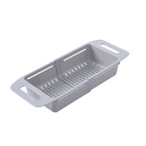 Kitchen Expandable Sundry Drainage Basket Vegetable and Fruit Amoy Sink Drip Storage Basket