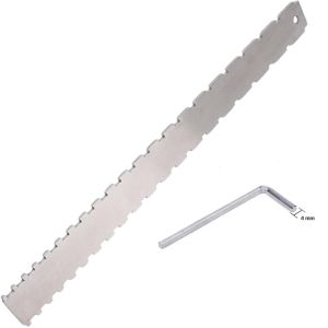 Guitar Neck Notched Straight Edge Luthier Tool Fret Leveling Repairing Ruler with Allen Key