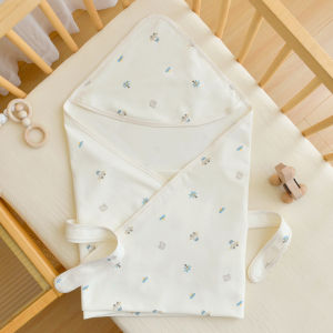 ผ้าเช็ดตัวถุงนอนของเด็กทารกผ้าฝ้ายบริสุทธิ์ห่อผ้าหุ้มตัวทารกแรกแบบบางไม่ทำให้ตกใจสำหรับฤดูร้อน