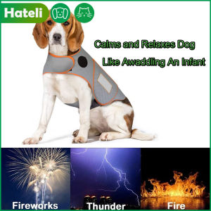 HATELI Pet Dog Thundershirt Vest Clothes Cat Anxiety Calming Jacket Vest Reflective Vest For Small Medium Large Dogs Warm Clothes Shirt Dog Supplies Shih Tzu Teddy