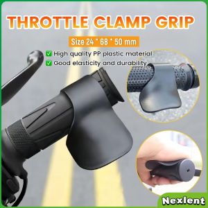 Nexlent Motorcycle Throttle Grip Booster Handle Plastic Clip Grips Clamp 1Pc